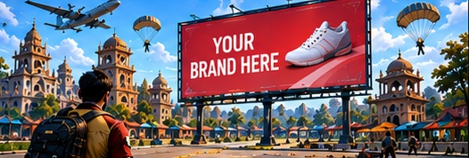 BharatVerse concept showing brand advertising inside an Indian game world
